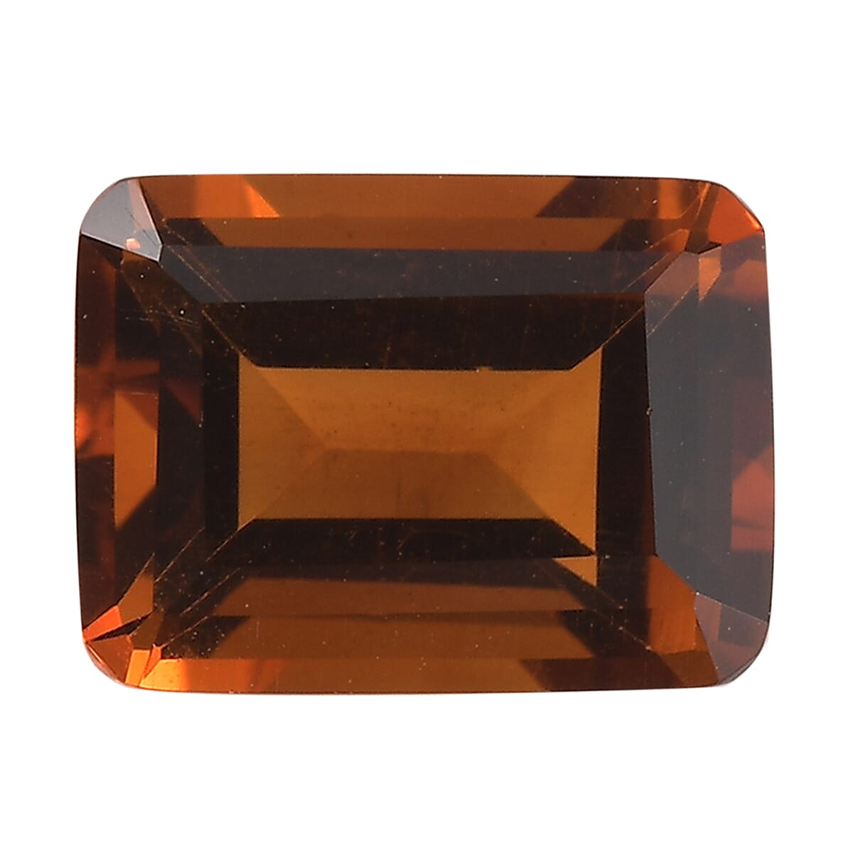 Brazilian Cherry Citrine (Oct 8x6 mm) 1.35 ctw Loose Gemstone