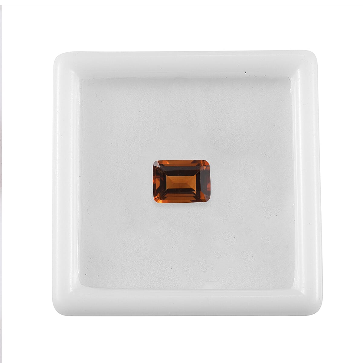 Brazilian Cherry Citrine (Oct 8x6 mm) 1.35 ctw Loose Gemstone