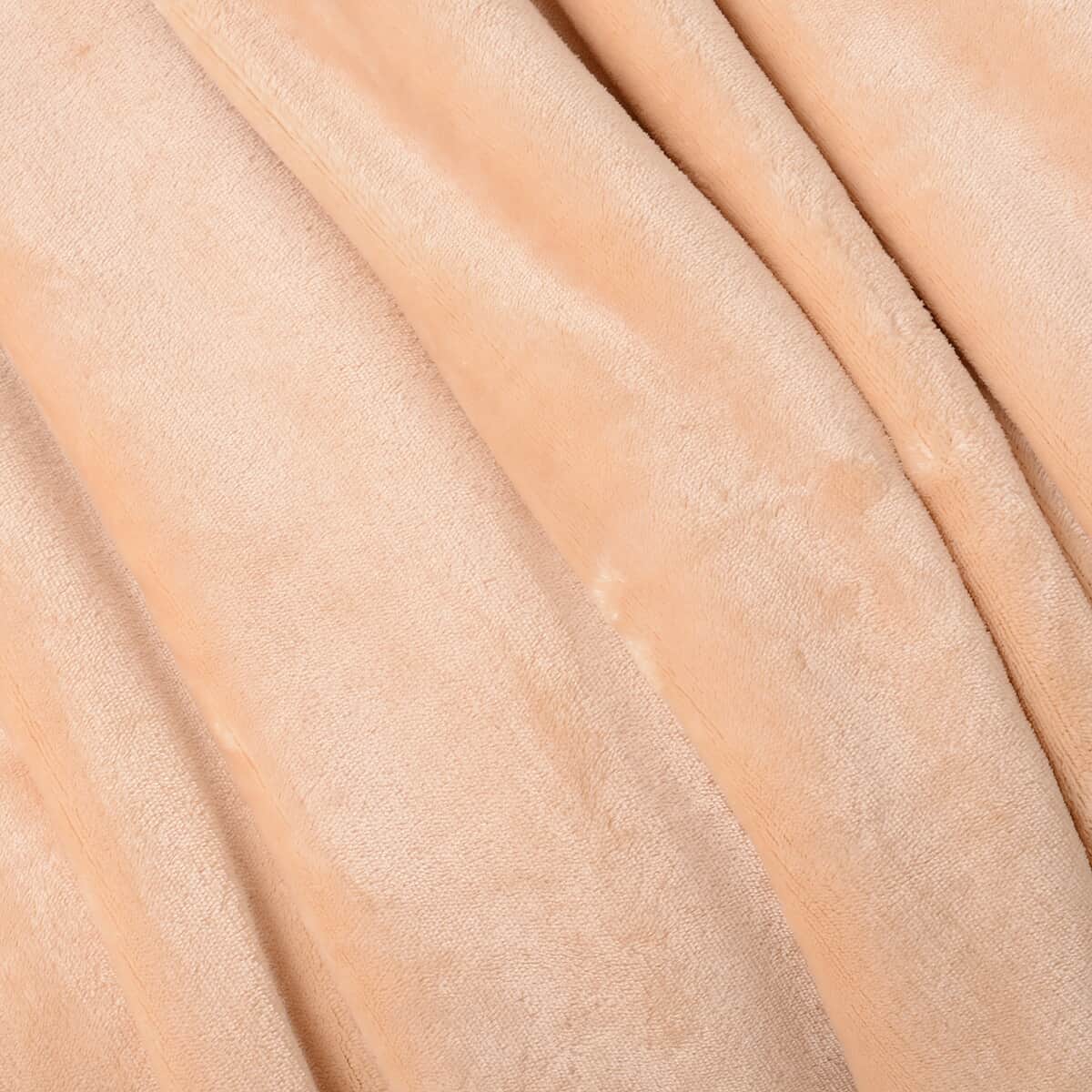 Homesmart Beige Velvety-Soft Reversible Flannel Sherpa Blanket, Soft Blanket, Bed Throws, Cozy Blanket, Throw Blanket image number 3