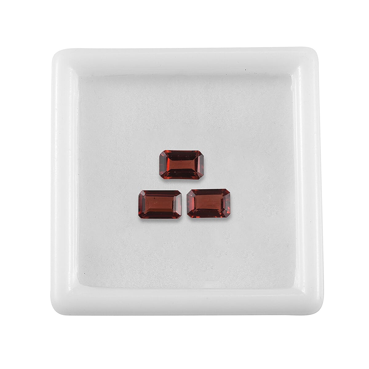 AA Mozambique Garnet Set of 3 (Oct 6x4 mm) 1.90 ctw Loose Gemstone image number 3