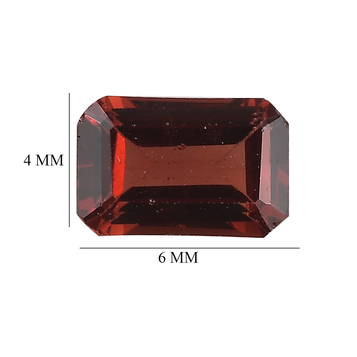 AA Mozambique Garnet Set of 3 (Oct 6x4 mm) 1.90 ctw Loose Gemstone image number 4