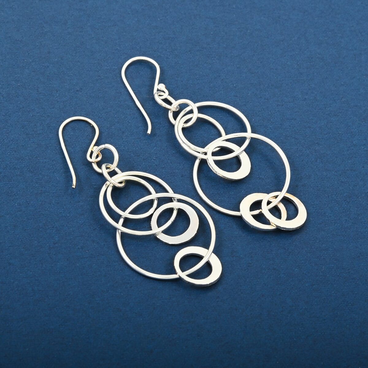 Earrings in Rhodium Over Sterling Silver 3 Grams image number 1