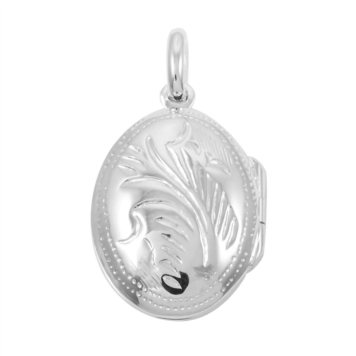 Fancy Pendant without Chain in Rhodium Over Sterling Silver 2.60 Grams image number 0