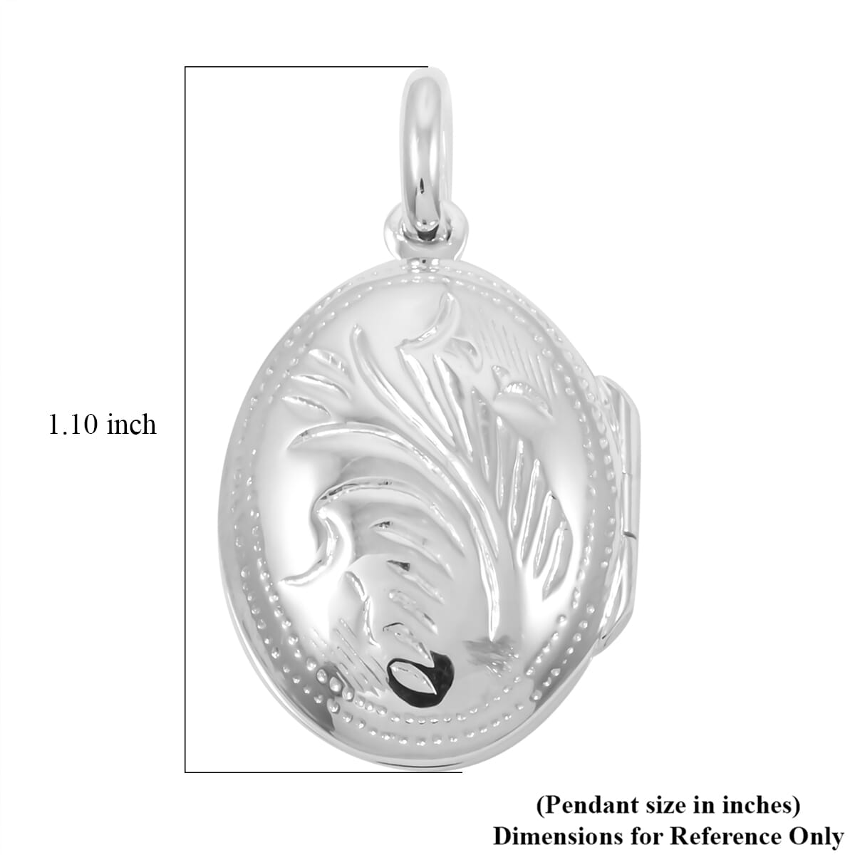 Fancy Pendant without Chain in Rhodium Over Sterling Silver 2.60 Grams image number 4