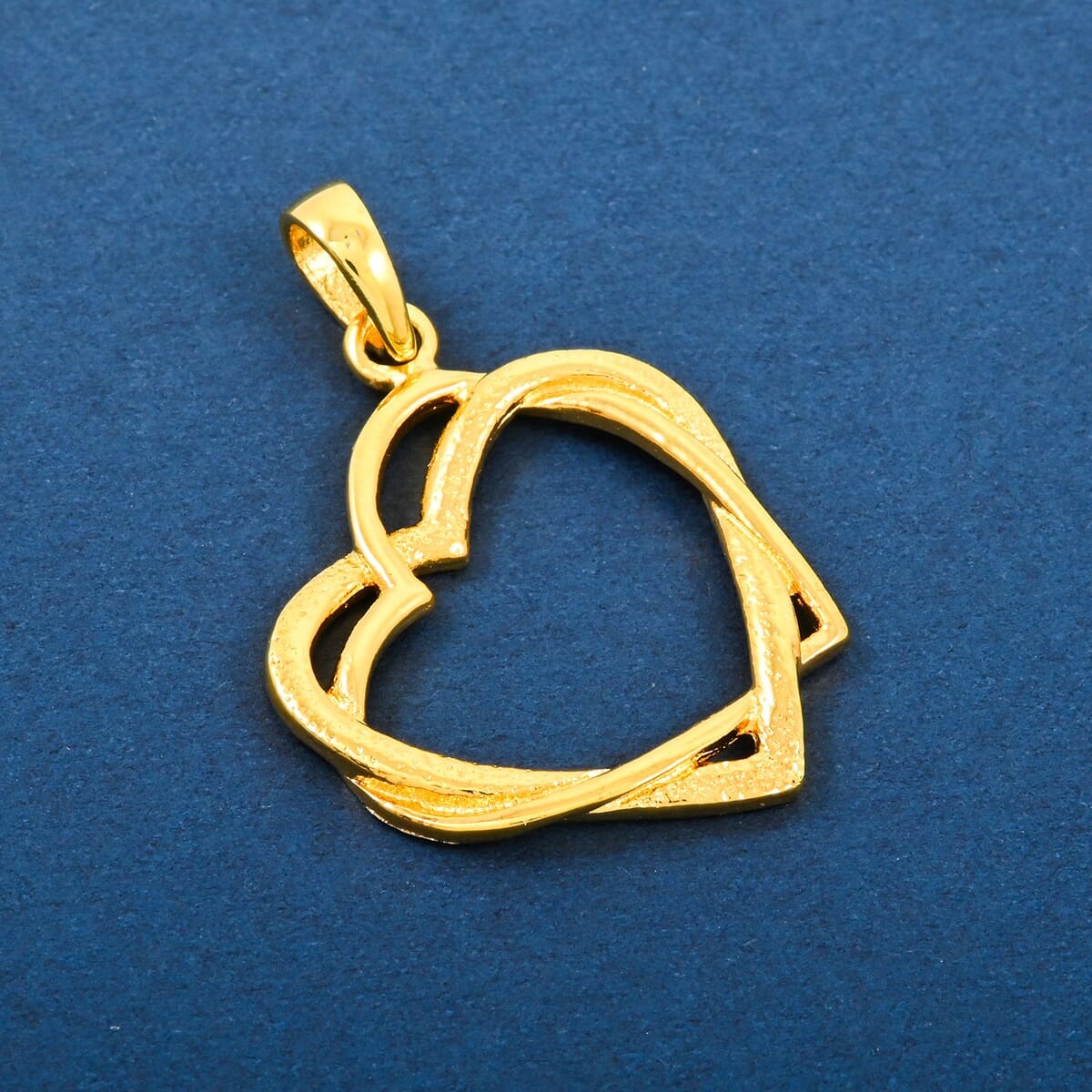 Heart Pendant in YG Over Sterling Silver 2.70 Grams image number 1