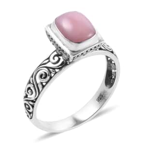 Bali Legacy Peruvian Pink Opal Ring in Sterling Silver (Size 8.0) 1.75 ctw