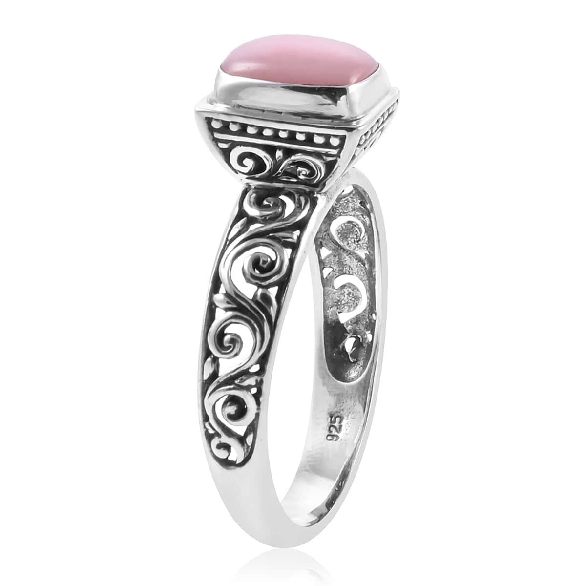 Bali Legacy Peruvian Pink Opal Ring in Sterling Silver (Size 8.0) 1.75 ctw image number 3