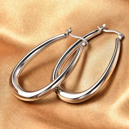 Hoop Earrings in Stainless Steel image number 1