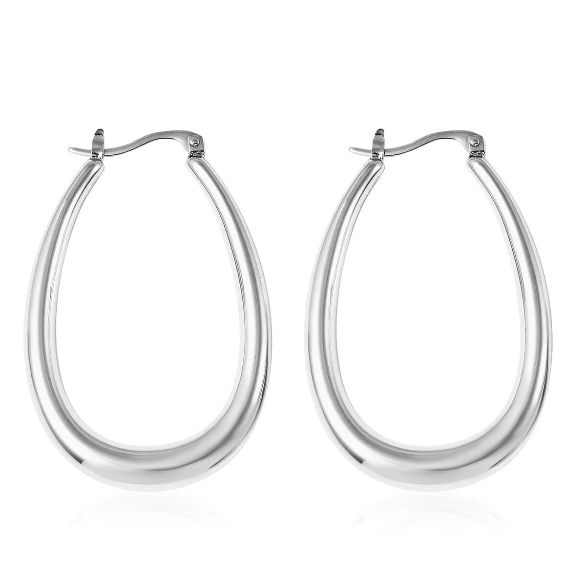 Hoop Earrings in Stainless Steel image number 3