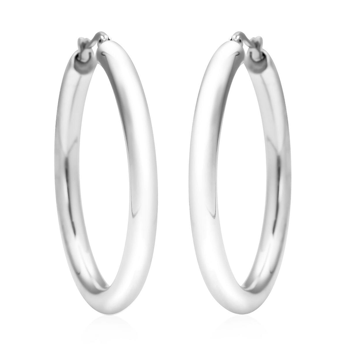 Hoop Earrings in Stainless Steel image number 0