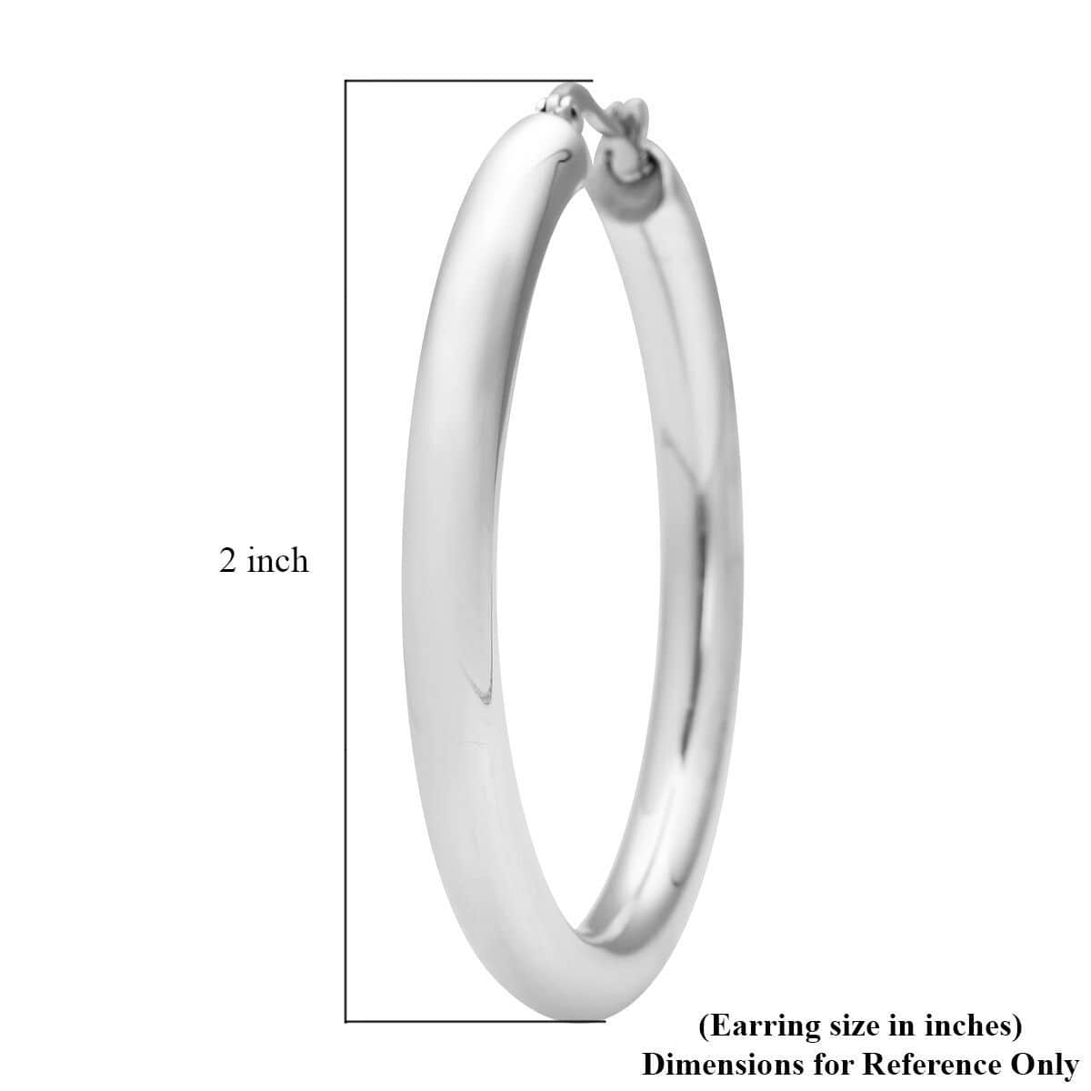 Hoop Earrings in Stainless Steel image number 4