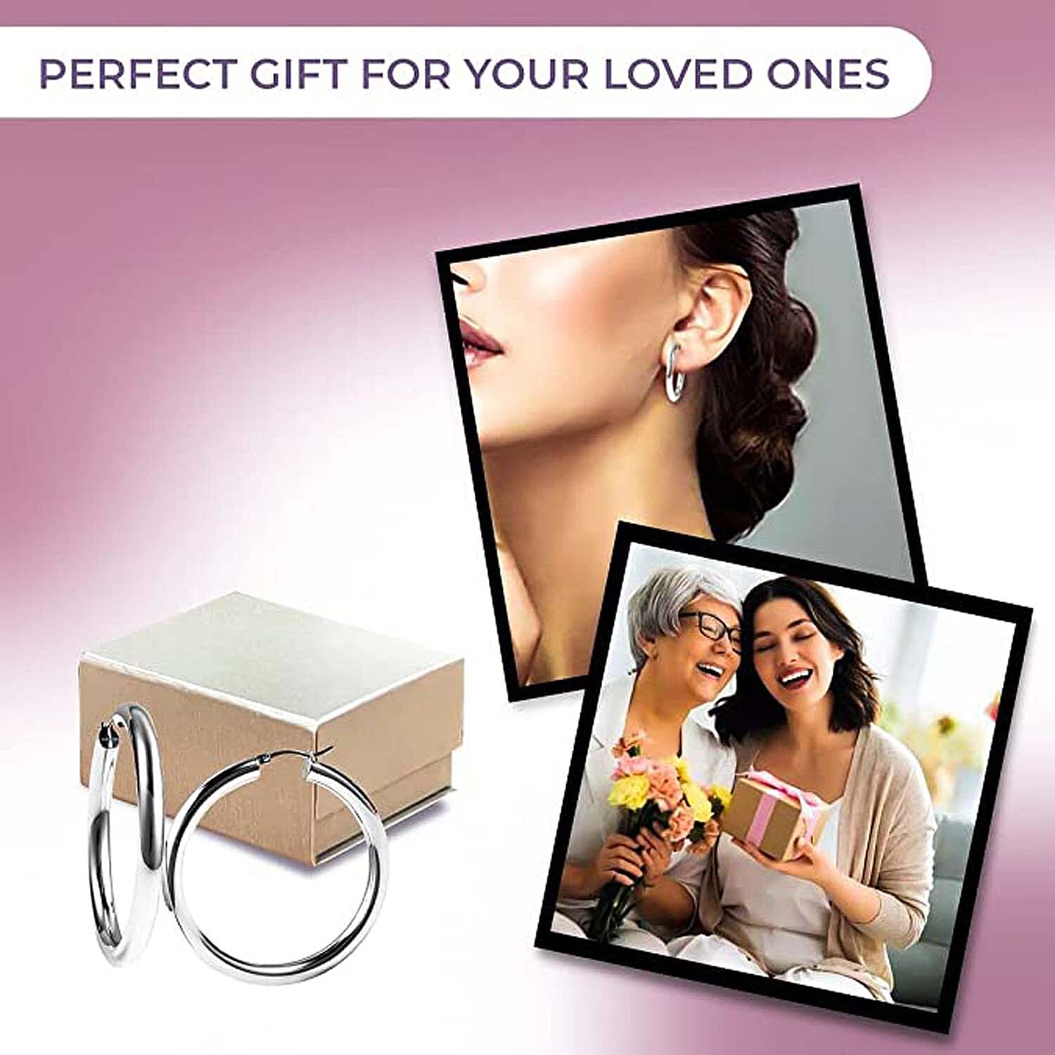 Hoop Earrings in Stainless Steel