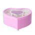 Pink Heart Shape Music Box with Removable Magnetic Dancer  image number 6