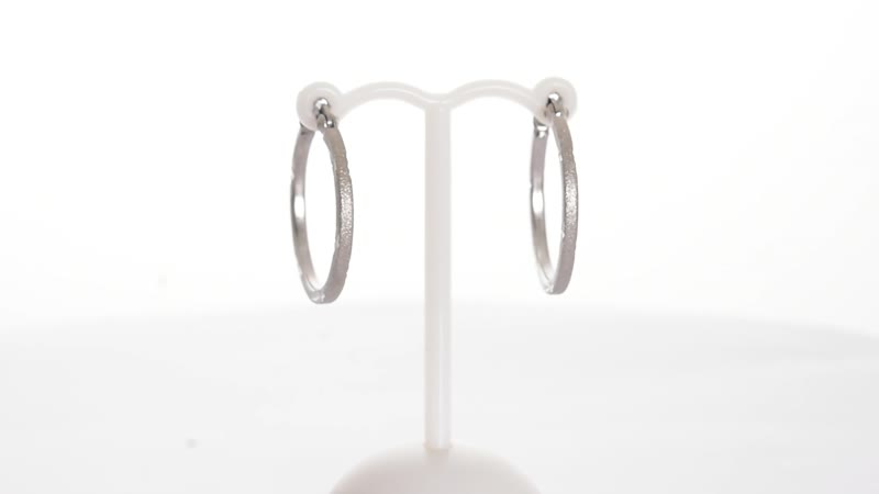 Inside Out Hoop Earrings in Sterling Silve 3.29 Grams