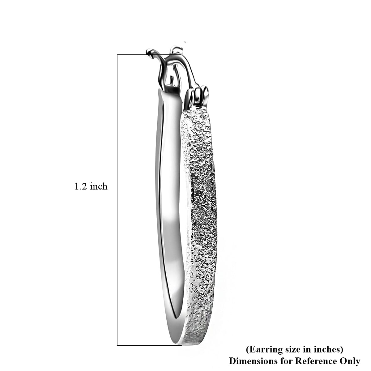 Sterling Silver Hoop Earrings 3.30 Grams