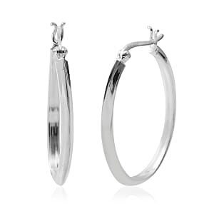 Sterling Silver Hoop Earrings 3.95 Grams