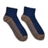 Set of 4 Pairs Ankle Length Copper Infused Compression Socks - Gray, Brown, Blue and White (S/M) image number 2