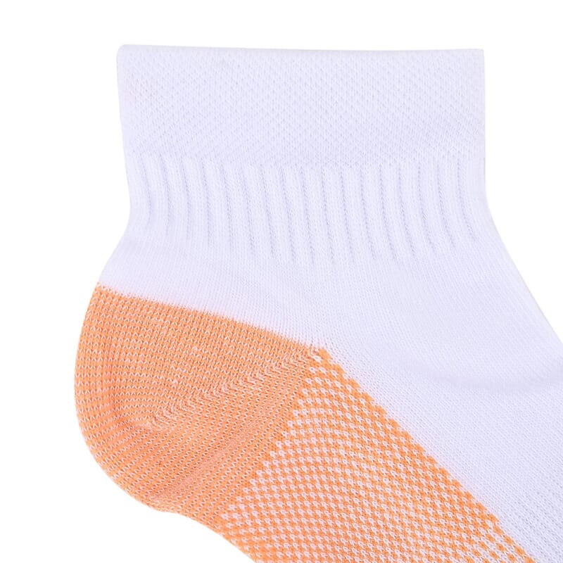 La Marey Set of 4 Pairs Ankle Length Copper Infused Compression Socks - Gray, Brown, Blue and White (S/M)