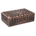 Matte and Copper Finished Tree of Life Hand Carved Mango Wooden Jewelry Storage Box image number 0