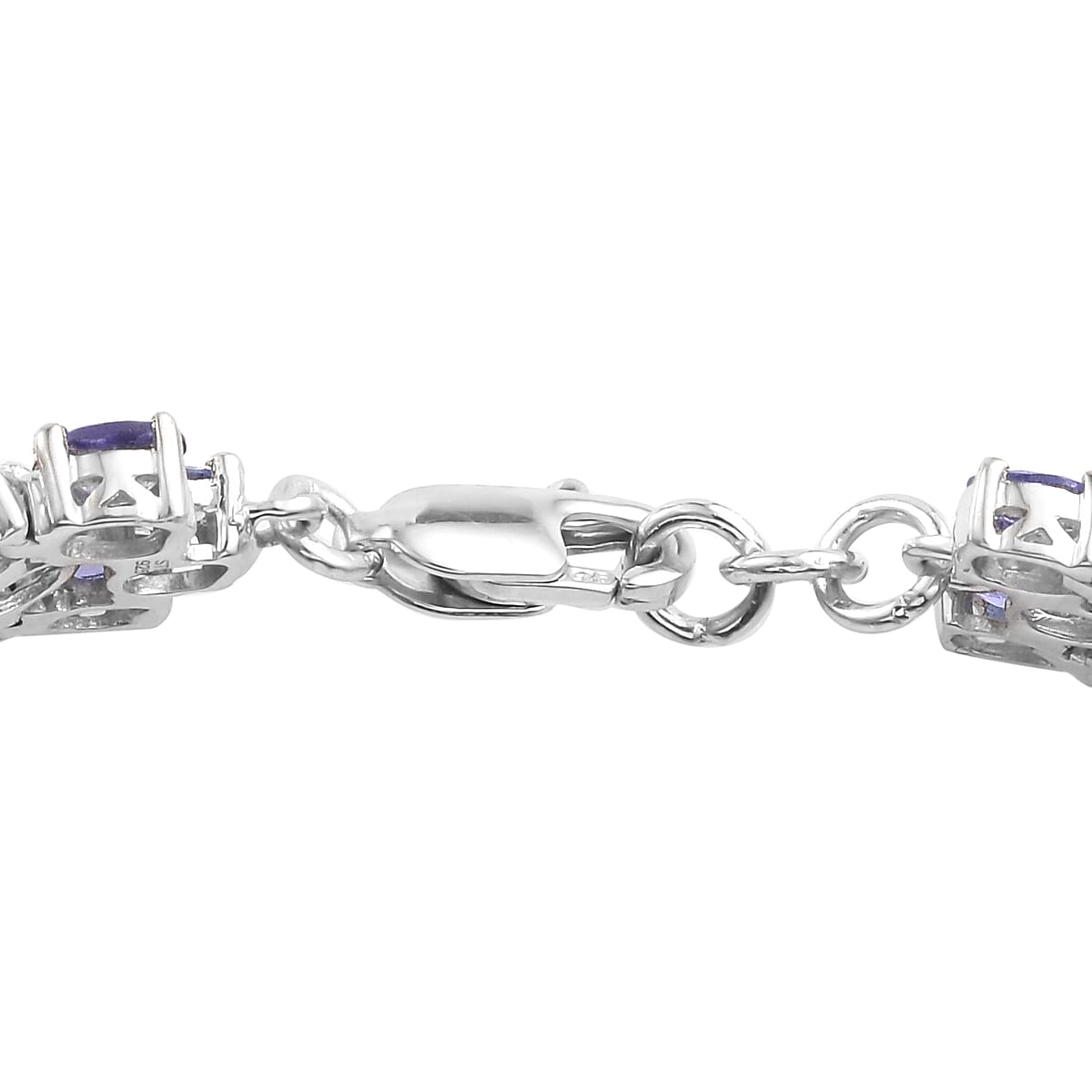 Tanzanite Bracelet in Sterling Silver 18.66 Grams (7.50 In) 18.24 ctw image number 2