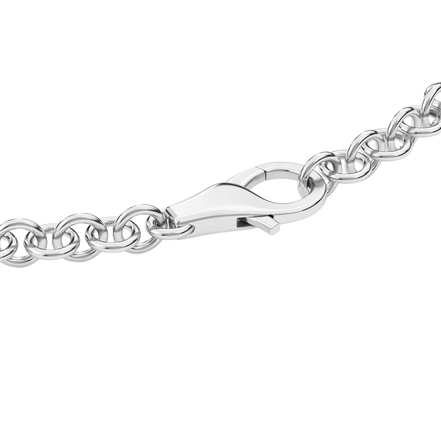 Sterling Silver Elephant Link Bracelet For Women 7.5 Inches