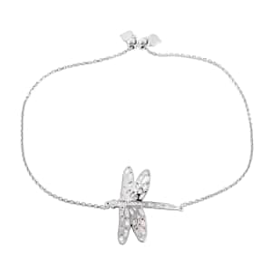 Sterling Silver Dragonfly Bolo Bracelet 3.9 Grams