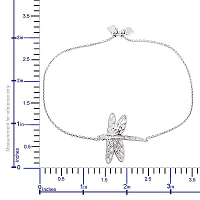Dragonfly Bolo Bracelet in Sterling Silver 3.9 Grams