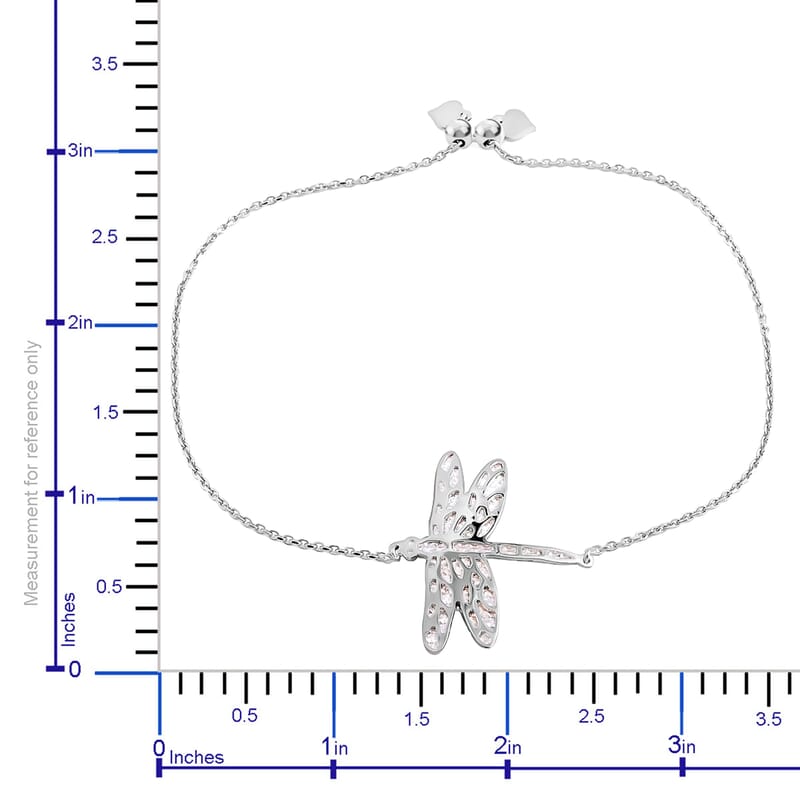 Dragonfly Bolo Bracelet in Sterling Silver 3.9 Grams