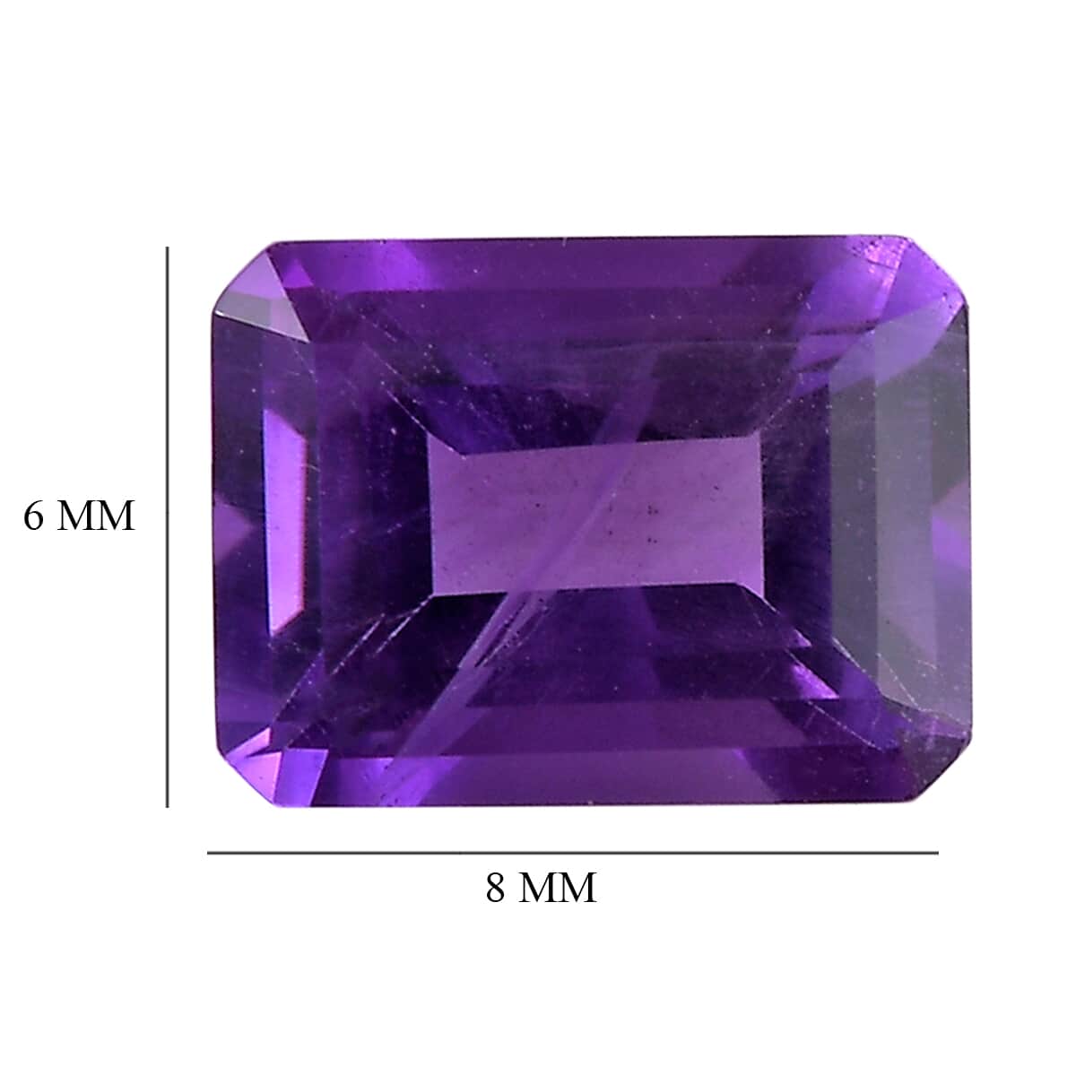 African Amethyst (Oct 8x6 mm) 1.39 ctw Loose Gemstone image number 4