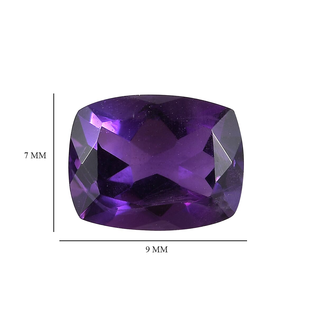 AA African Amethyst Set of 2 (Cush 9x7 mm) 3.59 ctw Loose Gemstone