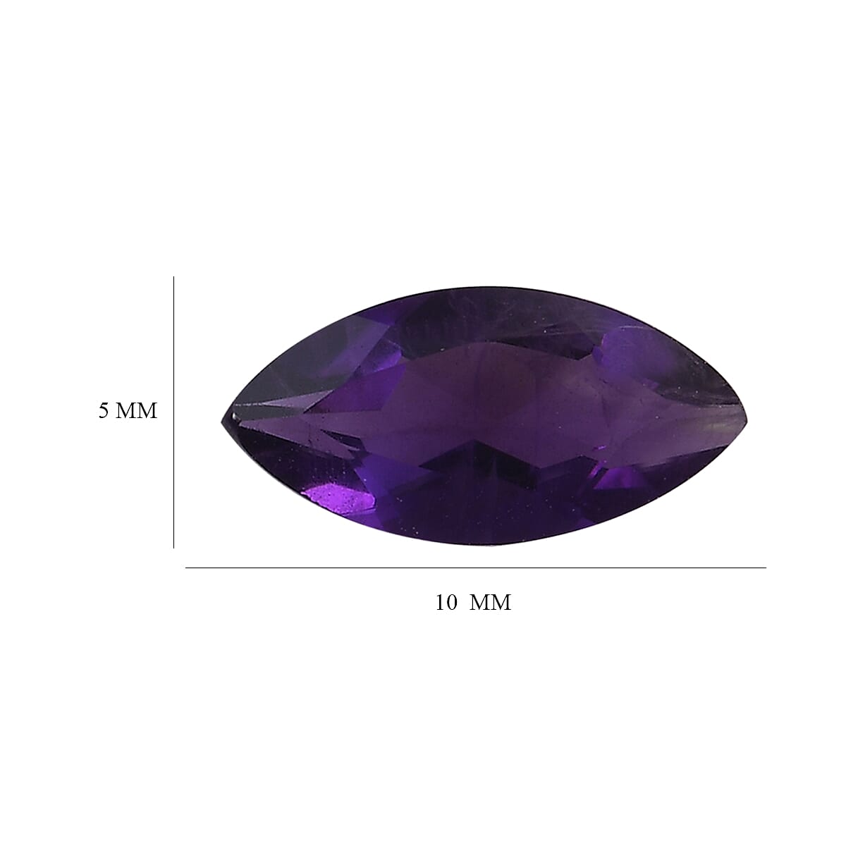 African Amethyst Set of 2 (Mrq 10x5 mm) 1.72 ctw Loose gemstone