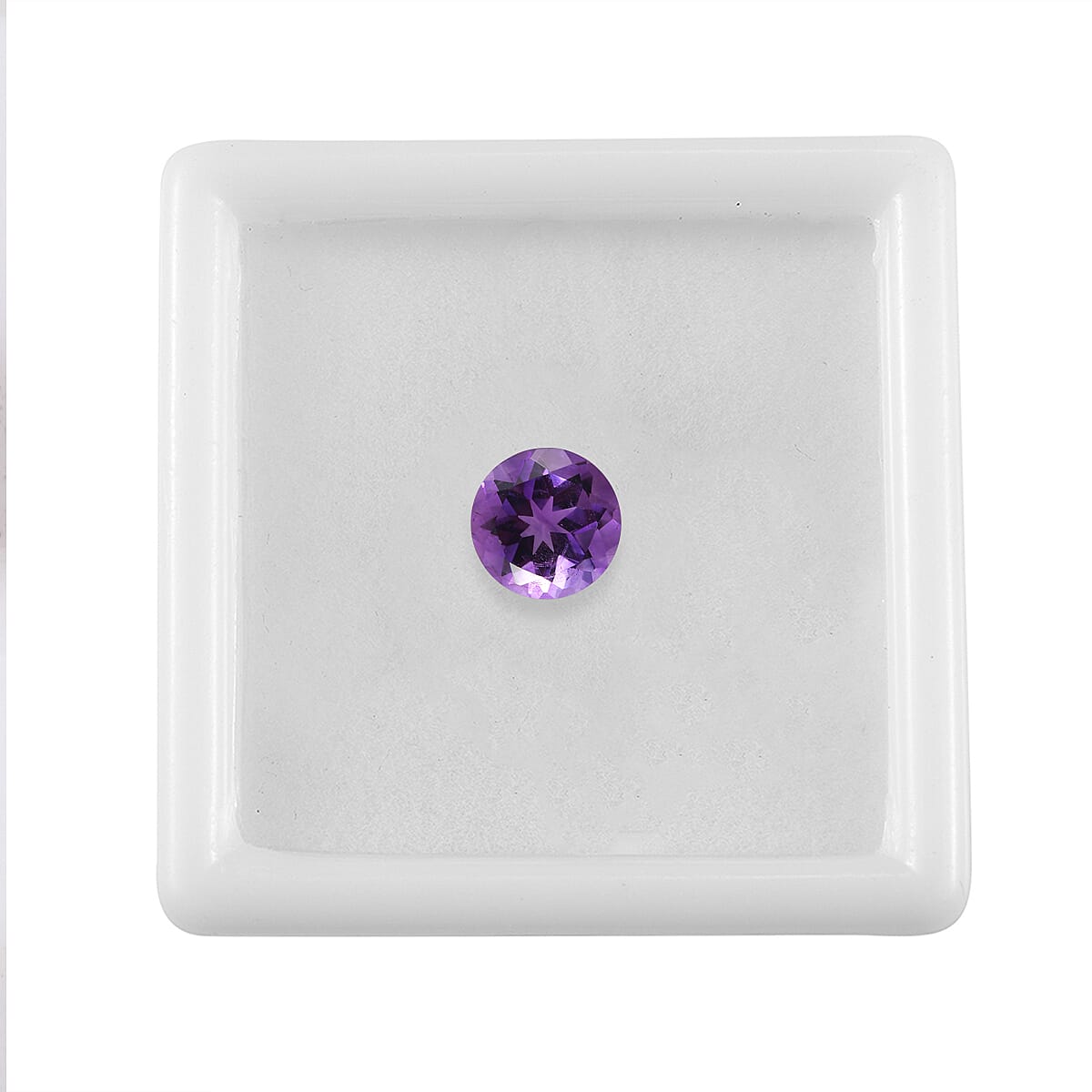 African Amethyst (Rnd 8 mm) 1.71 ctw Loose Gemstone image number 3