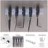Multi-function Mop and Broom Wall Organizer (5 Holders and 6 Hooks) image number 1