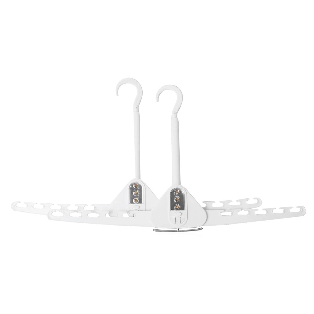 Twin Collapsible LED Space Saver Hangers (2xAAA Not Included) image number 0