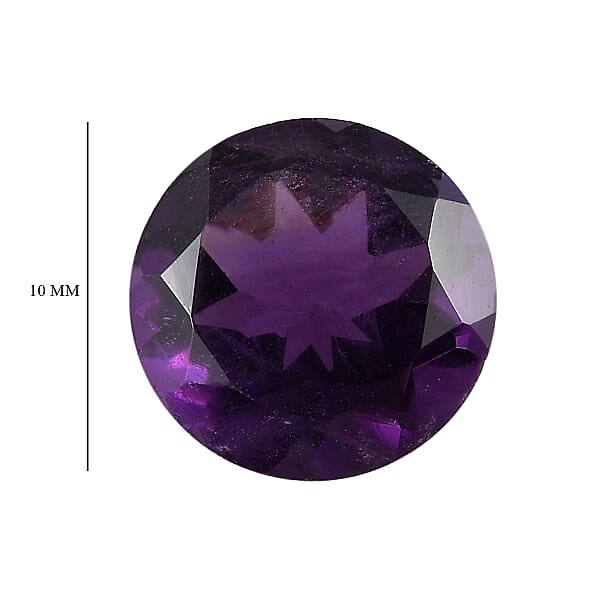 AA African Amethyst (Rnd 10 mm) 3.01 ctw Loose Gemstone