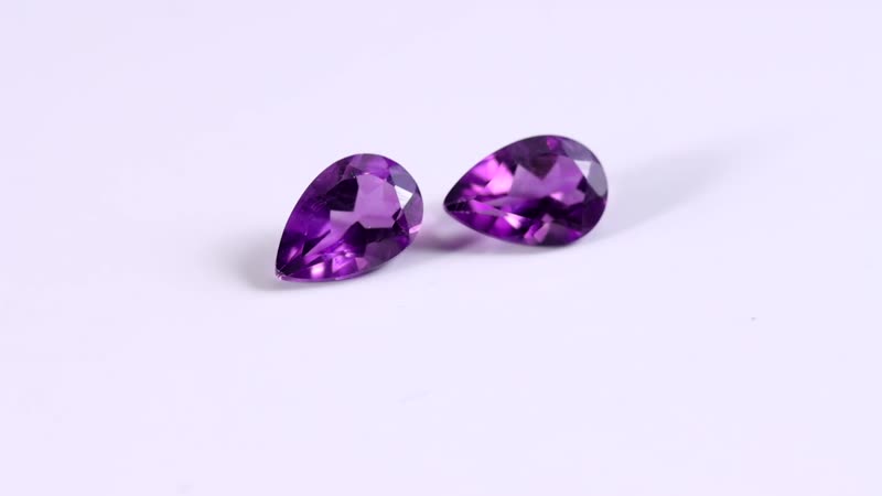 AA African Amethyst (Pear 9x6 mm) 1.15 ctw Loose Gemstone