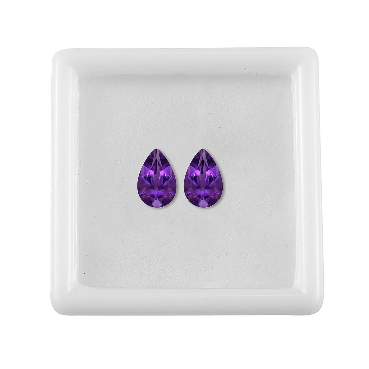 AA African Amethyst (Pear 9x6 mm) 1.15 ctw Loose Gemstone image number 3