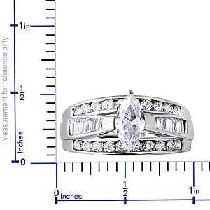 Simulated Diamond 4.65 ctw Ring in Sterling Silver, Fashion Rings For Women (Size 10.0)
