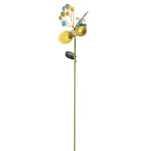 Yellow Bee Stake Pathway Solar LED Light, Outdoor Decorative Solar Lights with stake For Lawn Garden Yard Pathway Decorations