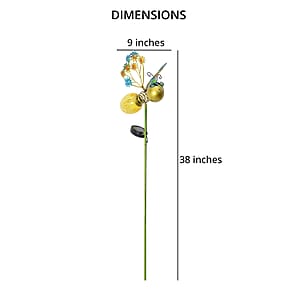 Yellow Bee Stake Pathway Solar LED Light, Outdoor Decorative Solar Lights with stake For Lawn Garden Yard Pathway Decorations