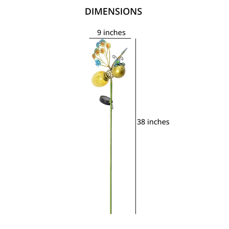 Yellow Bee Stake Pathway Solar LED Light, Outdoor Decorative Solar Lights with stake For Lawn Garden Yard Pathway Decorations
