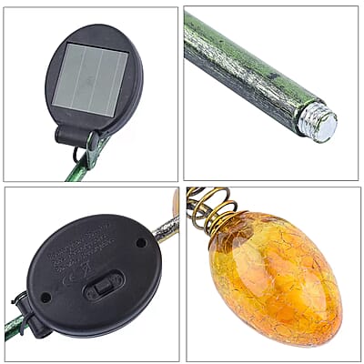 Yellow Bee Stake Pathway Solar LED Light, Outdoor Decorative Solar Lights with stake For Lawn Garden Yard Pathway Decorations