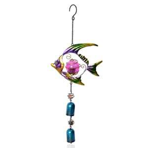 Purple Butterfly Solar Wind Chime (18 in)