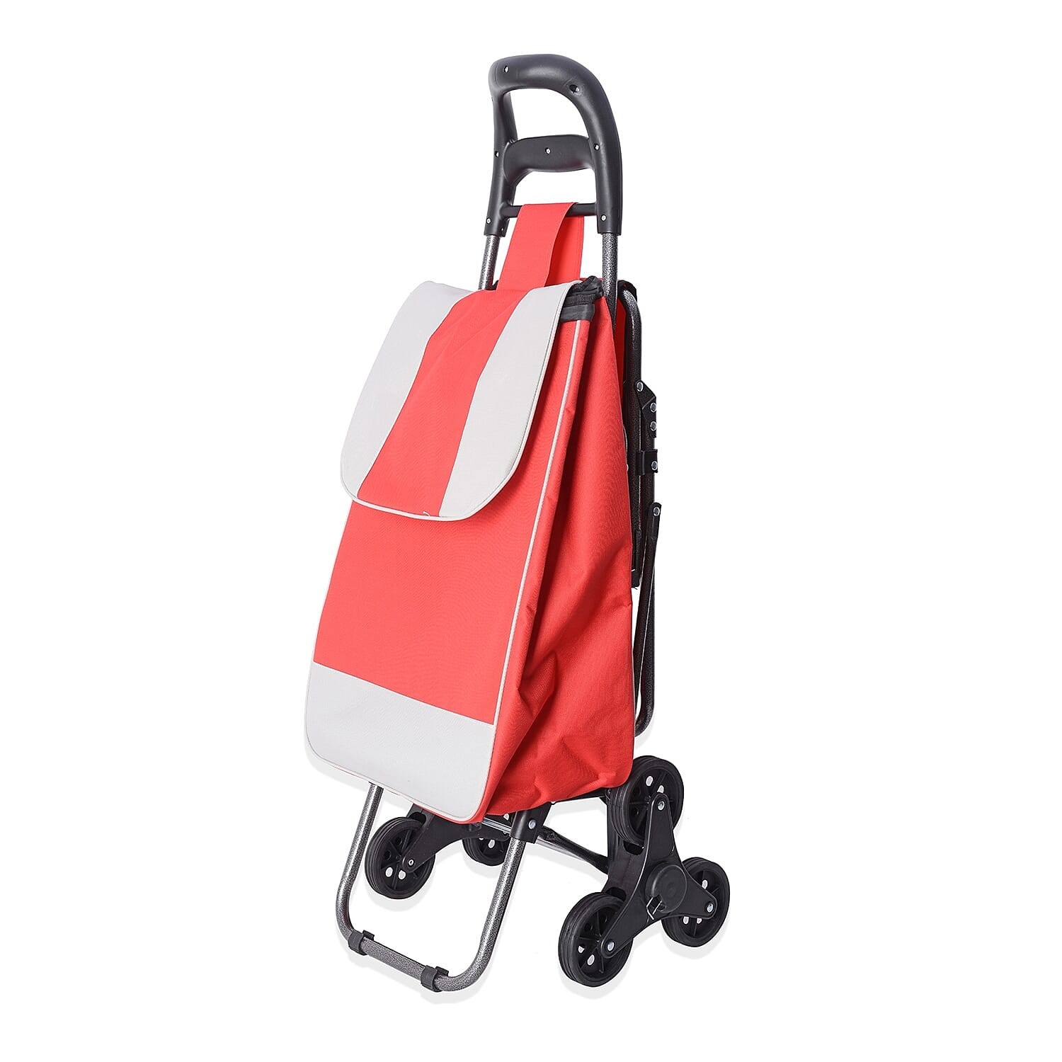 Red Stair Climber Foldable Trolley Dolly Chair and Shopping Cart