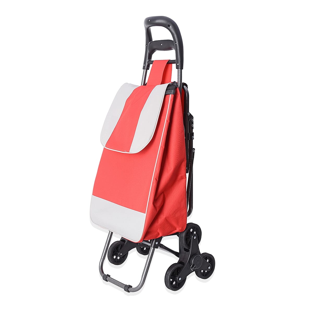 Red Stair Climber Foldable Trolley Dolly Chair and Shopping Cart image number 1