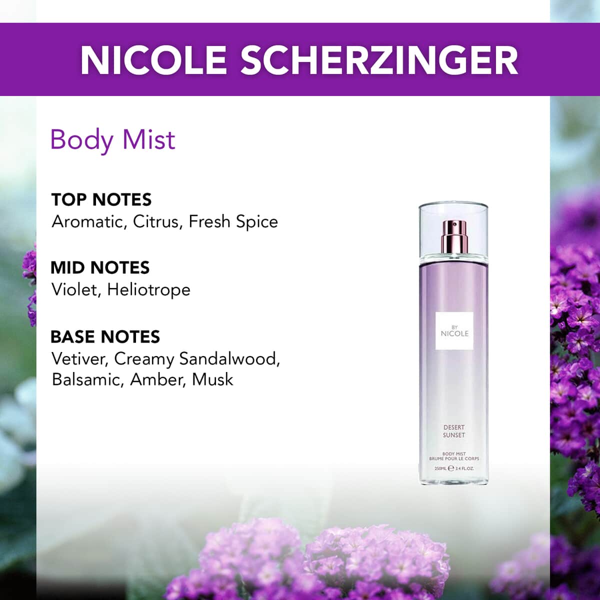 Nicole Scherzinger Desert Sunset Body Mist - 250ml image number 2