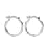 950 Platinum Hoop Earrings 1.70 Grams image number 3