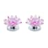 Set of 2 Purple Crystal Lotus Flower with Rotating Base Sculpted Decorations Gifts Box Case for Room Home Kitchen Table Decor, Home Decoration Items Gifts Decorative Showpiece image number 0
