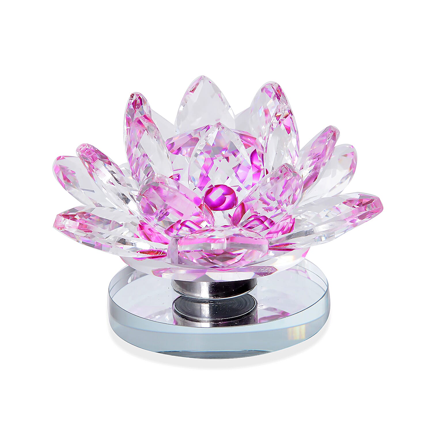 ❁w.様❁ Buy Set of 2 Purple Crystal Lotus Flower with Rotating Base