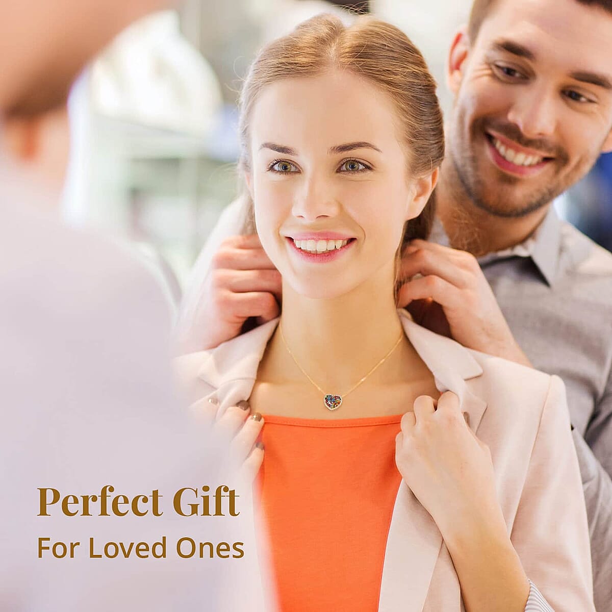 Lapis Lazuli, Multi Color Murano Style, Austrian Crystal Reversible Heart Necklace 20 Inches in ION Plated Yellow Gold Stainless Steel, Gift For Her 25.00 ctw image number 3